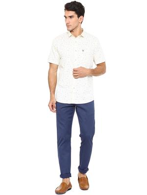 white cotton casual shirt - 15609289 - Standard Image - 3