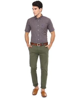 brown cotton casual shirt - 15609294 - Standard Image - 3