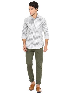 white cotton casual shirt - 15609301 - Standard Image - 3