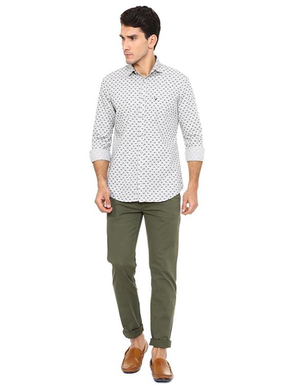 white cotton casual shirt - 15609301 - Zoom Image - 3