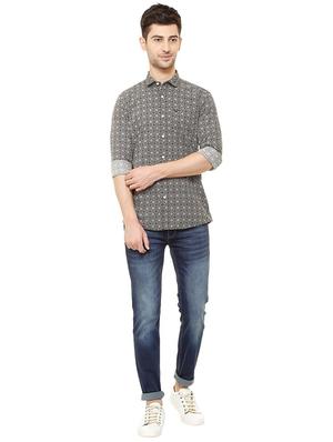 black cotton casual shirt - 15609307 - Standard Image - 3
