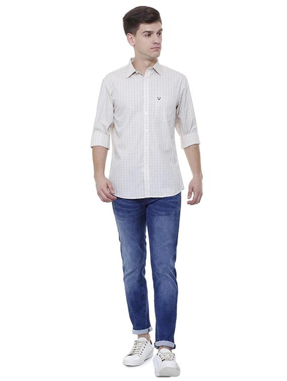 white cotton casual shirt - 15609361 - Zoom Image - 3
