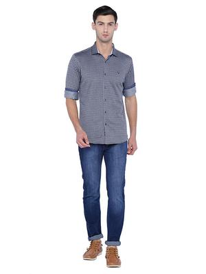 grey cotton casual shirt - 15609386 - Standard Image - 3
