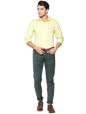 yellow cotton casual shirt - 15609402 - Standard Image - 3