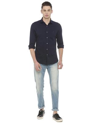 blue cotton casual shirt - 15609415 - Standard Image - 3