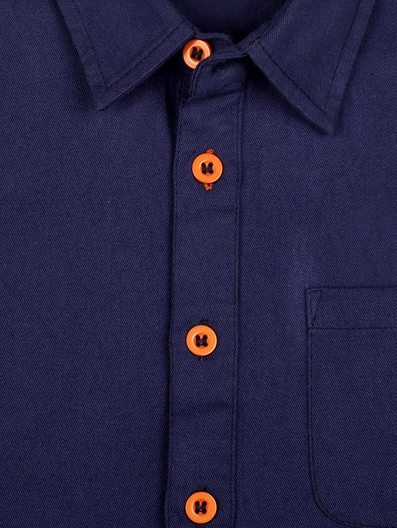 blue cotton shirt - 15609731 - Zoom Image - 3