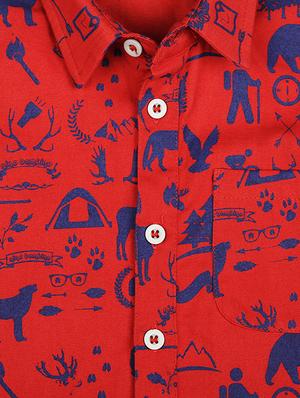 red cotton shirt - 15609733 - Standard Image - 3