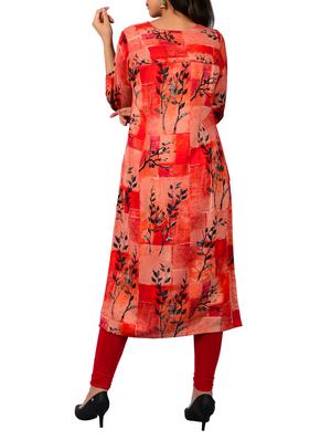 Printed straight kurta - 15610150 - Standard Image - 3