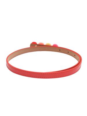 red leatherette belt - 15610513 - Standard Image - 3