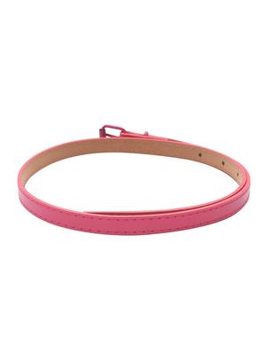 pink leatherette belt - 15610516 - Standard Image - 3