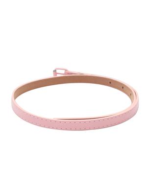 pink leatherette belt - 15610517 - Standard Image - 3