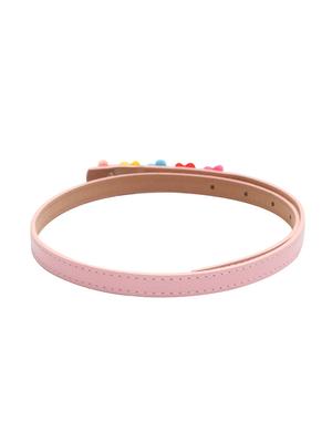 pink leatherette belt - 15610526 - Standard Image - 3