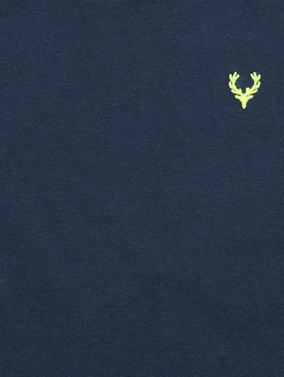 navy blue cotton blend tshirt - 15610582 - Zoom Image - 3