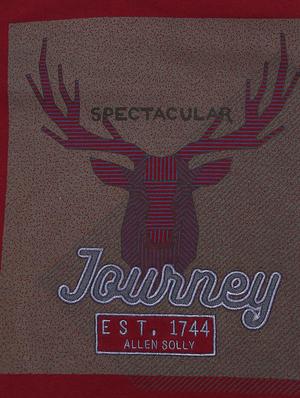 red cotton blend tshirt - 15610584 - Standard Image - 3