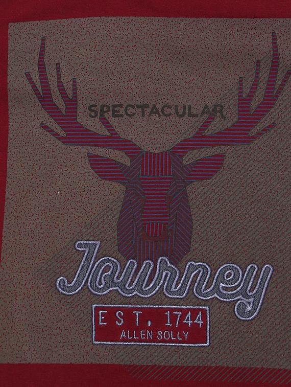 red cotton blend tshirt - 15610584 - Zoom Image - 3
