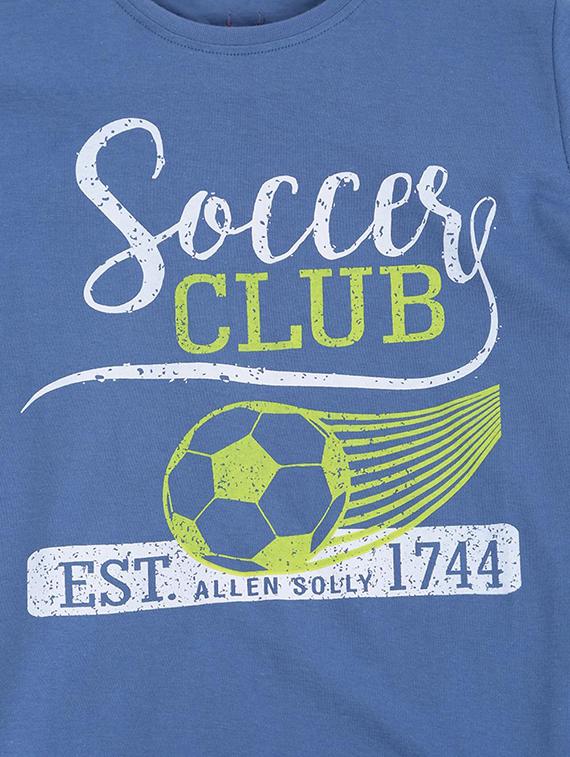 blue cotton blend tshirt - 15610653 - Zoom Image - 3