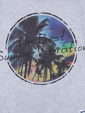 grey cotton blend tshirt - 15610660 - Standard Image - 3