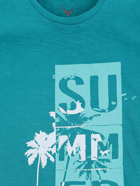 blue cotton blend tshirt - 15610682 - Zoom Image - 3