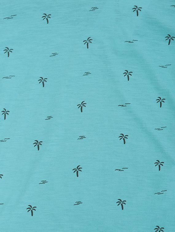 blue cotton blend tshirt - 15610684 - Zoom Image - 3