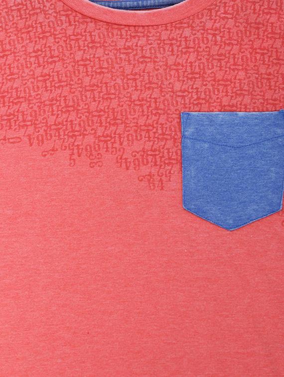 red cotton blend tshirt - 15610688 - Zoom Image - 3