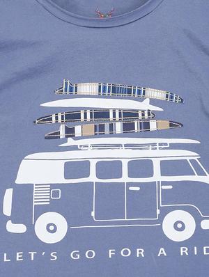 blue cotton blend tshirt - 15610690 - Standard Image - 3