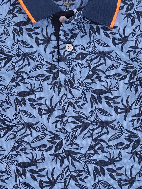 blue cotton blend tshirt - 15610694 - Zoom Image - 3