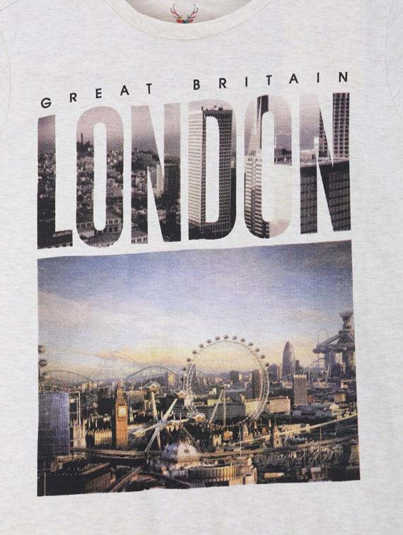 white cotton blend tshirt - 15610696 - Zoom Image - 3