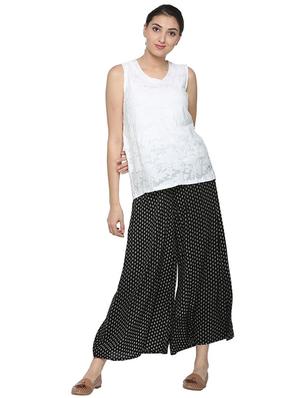 sleeveless asymmetric lace top - 15610770 - Standard Image - 3