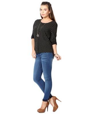 roll tab sleeve pleat detail top - 15610779 - Standard Image - 3