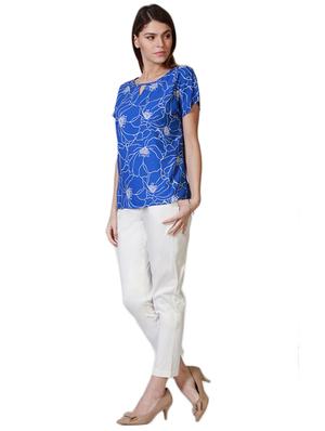 short sleeved key hole neck top - 15610785 - Standard Image - 3