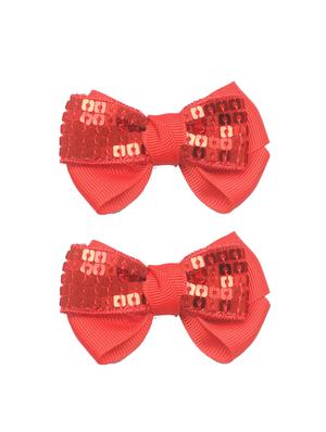 red fabric hair accessory - 15611196 - Standard Image - 3