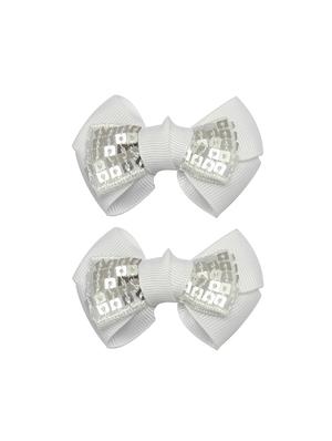 white fabric hair accessory - 15611199 - Standard Image - 3