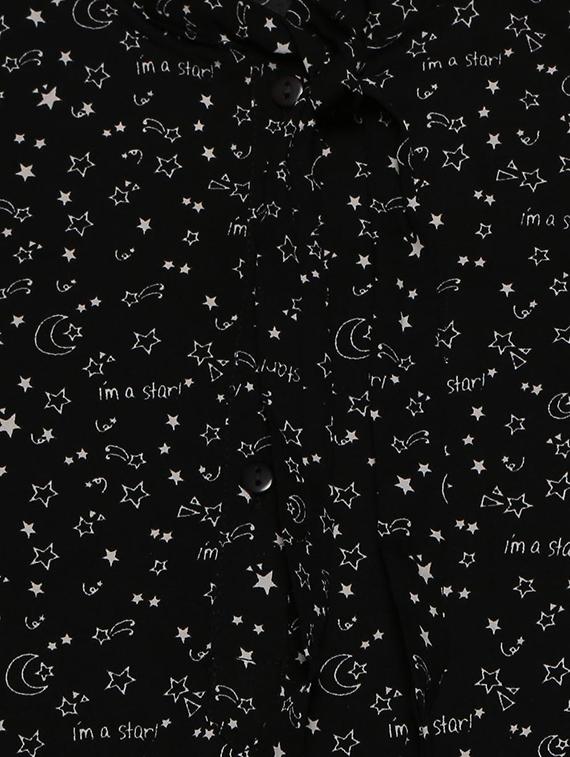 black polyester frock - 15611258 - Zoom Image - 3