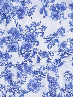 blue polyester frock - 15611263 - Standard Image - 3
