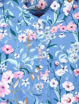 blue cotton frock - 15611268 - Standard Image - 3