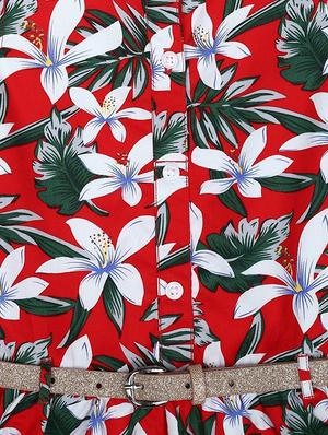 red cotton frock - 15611271 - Standard Image - 3