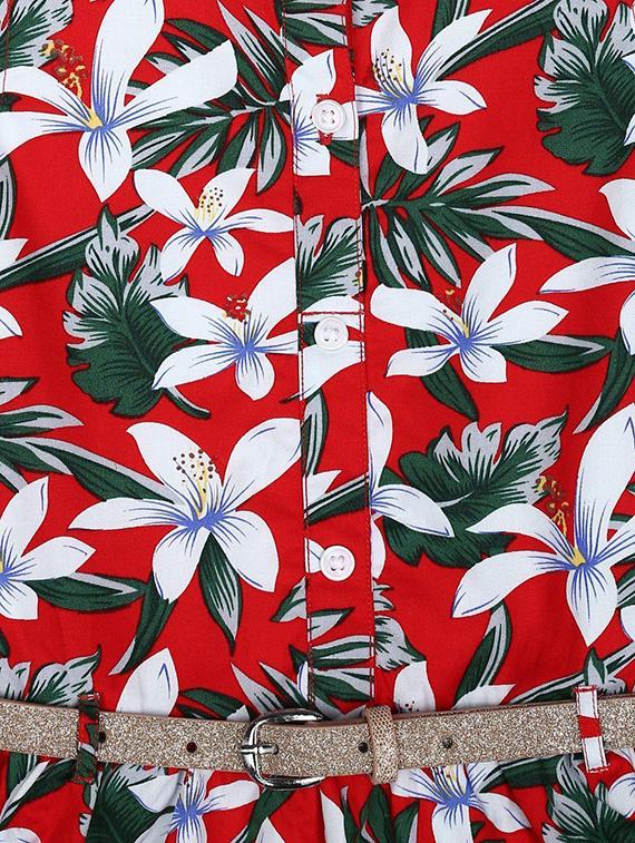 red cotton frock - 15611271 - Zoom Image - 3