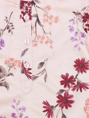 pink polyester frock - 15611276 - Standard Image - 3