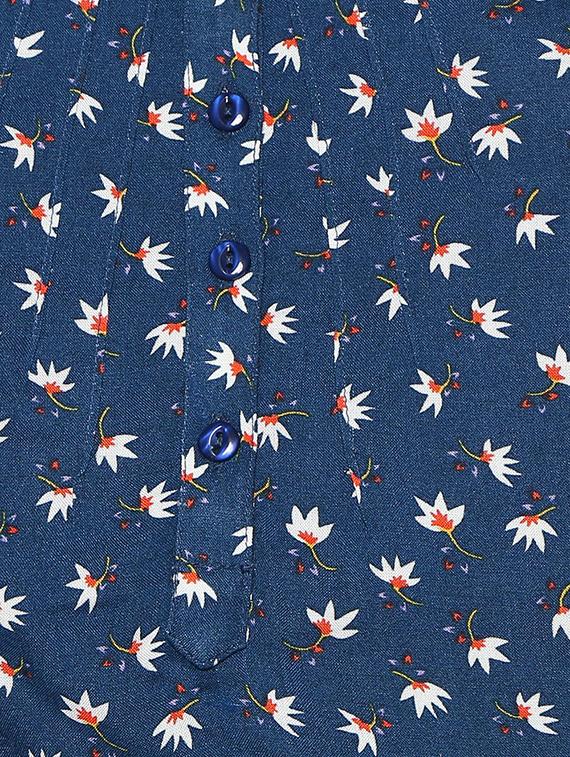 blue polyester frock - 15611277 - Zoom Image - 3