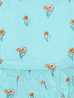 blue polyester frock - 15611281 - Standard Image - 3