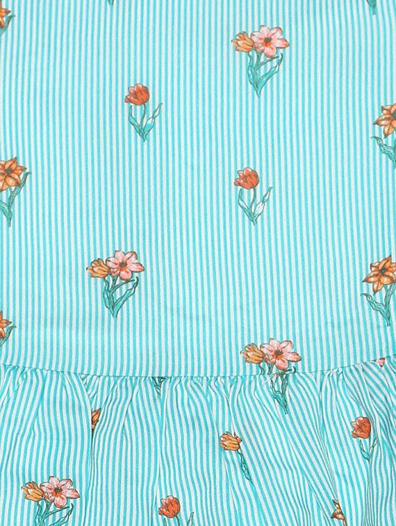 blue polyester frock - 15611281 - Zoom Image - 3