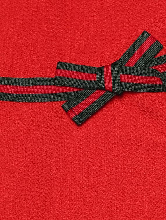 red polyester frock - 15611285 - Zoom Image - 3