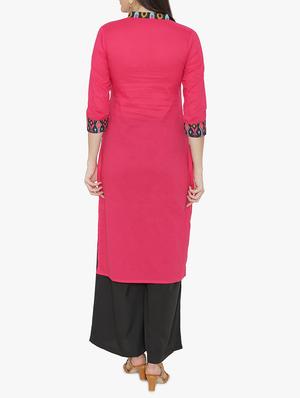 Printed straight kurta - 15611356 - Standard Image - 3