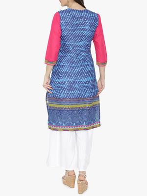 Straight printed kurta - 15611364 - Standard Image - 3