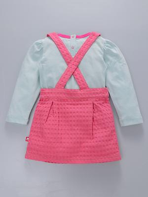 pink cotton dungaree set - 15611377 - Standard Image - 3