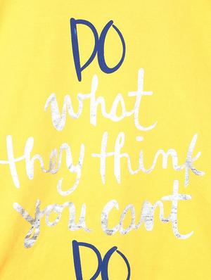 yellow cotton blend top - 15611467 - Standard Image - 3