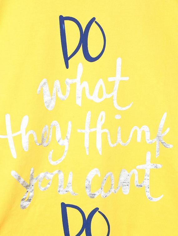 yellow cotton blend top - 15611467 - Zoom Image - 3