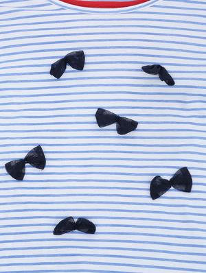 blue cotton blend top - 15611471 - Standard Image - 3