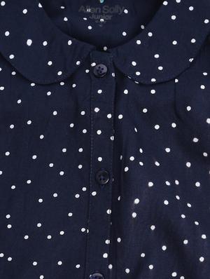 blue cotton blend shirt - 15611480 - Standard Image - 3