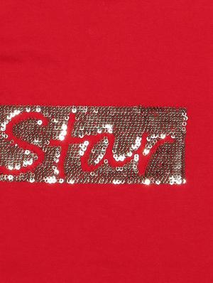 red cotton blend top - 15611485 - Standard Image - 3